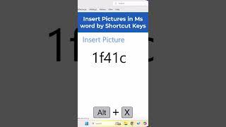 I Found the BEST Shortcut to Insert Pictures in Word || Insert picture in word by shortcut keys
