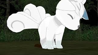 Alolan Vulpix Takes A Dump (Gassy gaming wolf)