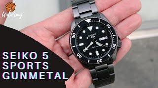 Unboxing Seiko 5 Sports Gunmetal Stainless Steel SRPD65K1