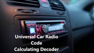 Car Radio Code Calculator Universal Decoder Is Working For Every Car Radio Model With Unlock Combina