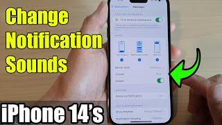 iPhone 14's/14  Pro Max: How to Change Notification Sounds