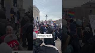 Hundreds protest Trump administration in St. Paul, Minnesota