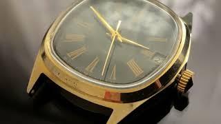  Watches POLJOT 2614.2H Black Gold Made in USSR. Restored.