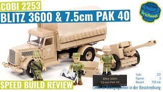 COBI 2253 - Blitz 3600 & 7,5cm PAK 40 *Limited Edition* - Speed Build Review