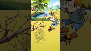 Never step on a spider #cartoon #animation #usafunnyvideos #spiderman #funny #usa