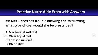 2023 CNA Practice Exam with Answers by Nurse Eunice