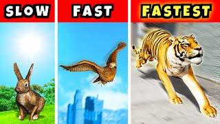 From SLOWEST to FASTEST ANIMAL in GTA 5!