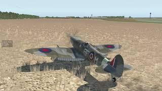 My first landing of the spitfire in VR