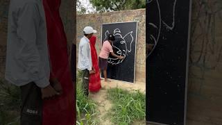 My Sister Draw a Lord Ganesh Bhagwaan! #art #shorts #youtubeshorts #ashortaday -1009