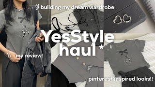 yesstyle haul 𐙚 ‧₊˚ cute uni outfit ideas, pinterest-inspired, adding to my dream wardrobe!