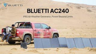 BLUETTI AC240 | IP65 All-Weather Generator, Power Beyond Limits