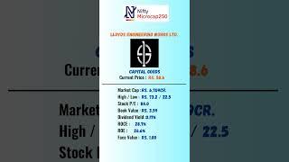 lloyds engineering works ltd | #nifty | #NiftyMicroCap250 #stockmarket #shots #nifty #dividend