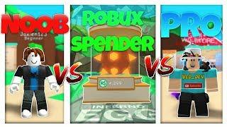 NOOB vs PRO vs ROBUX SPENDER - ROBLOX BUBBLE GUM SIMULATOR VERSION! *FUNNY*