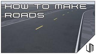 How to use SPLINES to CREATE ROADS in Unreal Engine