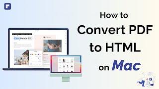 How to Convert PDF to HTML on Mac | Wondershare PDFelement 8