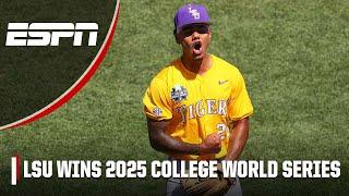 The moment the LSU Tigers won the 2025 College World Series   | ESPN College Baseball