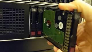 Adding a hard drive on an HPE Proliant DL380 G9 server