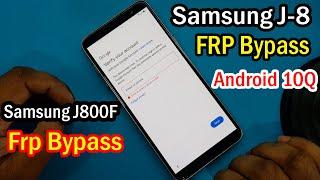 Samsung Galaxy J8 Frp Bypass Android 10Q || Samsung J810F FRP Bypass Fix New Security ||  2021