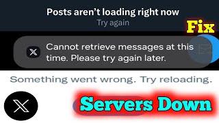 Fix X Twitter app something went wrong | twitter app not working | Twitter login error & Server down