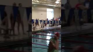 Logan McFadden swimming