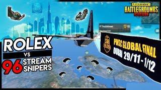 ROLEX vs 96 STREAM SNIPERS - PUBG MOBILE