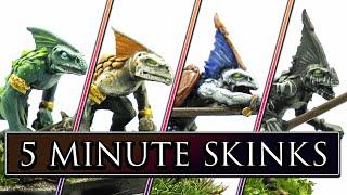 FIVE MINUTE SKINKS - SpeedPainting Hacks For Lizardmen