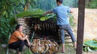 Drain the pond to get the fish, smoke it over the fire and sell it - Luu Linh Family