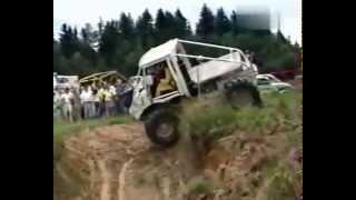 Europa Truck Trial 17 in the 90s. Unimog, MAN 8x8, ZIL 6x6.