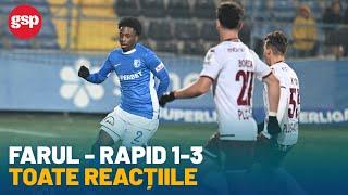 Toate reacțiile după Farul vs. Rapid 1-3: „Farul fără Alibec este ca nunta fără lăutari”