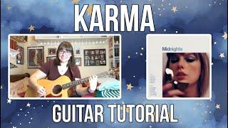 Karma - Taylor Swift // Guitar Tutorial {EASY/BEGINNER}