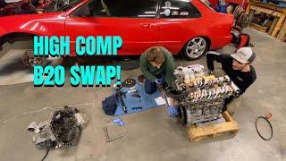 B20 SWAP INTO EG CIVIC COUPE! (EJ1)