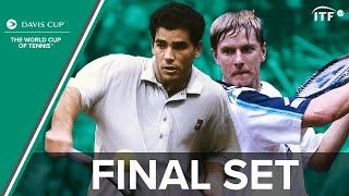 Pete Sampras vs Yevgeny Kafelnikov | Final Set | Russia v United States | Davis Cup Final 1995 | ITF