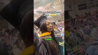 Girl breaks down during graduation for the best reason! #funny #shorts