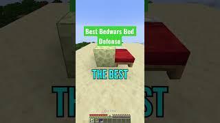 Best Minecraft Bedwars Bed Defense #shorts