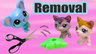 LPS DIY Removing Littlest Pet Shop Mcdonalds's Happy Meal Toys From Stands Tutorial