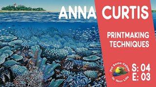 Art tips with a Free Lino Print Art Lessons with Anna Curtis on Colour In Your Life