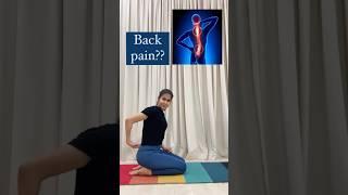 Yoga for back pain. #yogaforbackpain #lowerbackpain #sciaticapainrelief #yogawithbhumikaa