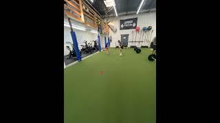 Enhance your agility with the lateral shuffle to single leg deceleration #speedtraining #agility