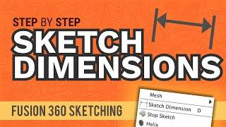 Fusion 360 Sketch Dimension Basics and 7 Pro Tips Everyone Must Know!