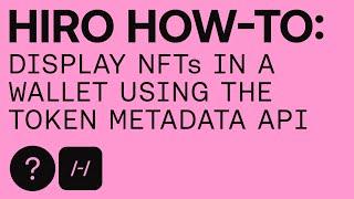 How to Display NFTs in a Wallet Using the Token Metadata API