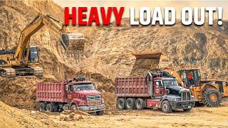 Truck loaded and leaving the quarry pit. SHALE MINING S4•E12
