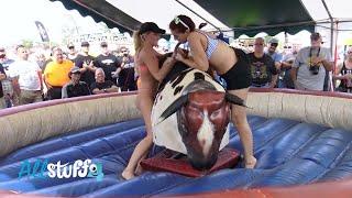 Bull Riding VS Cowgirl | Daytona Bike Week 2020