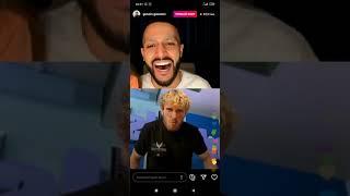 Logan Paul and Gusein Gasanov. #challenge Гусейн Гасанов,Логан Поул. Прямой эфир челлендж