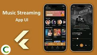 Online Music Streaming App UI in Flutter