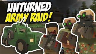 ARMY RAID - Unturned Base Raid (Military Roleplay)