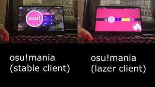 osu!mania: osu client vs osu!lazer comparison (2022)