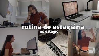 ROTINA DE UMA ESTAGIÁRIA | vlog, trabalho e rotina ️