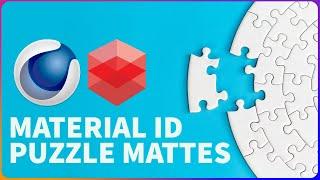 How to Create Material ID Mattes with Redshift Puzzle Matte AOVs | Cinema 4D