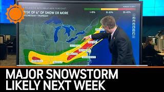 Feb. 14: Major Snowstorm Likely Next Week in East