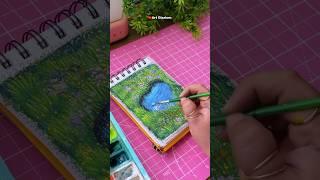 Beautiful Gouache Painting   #shorts #gouachepainting #gouacheart #creative #relaxing #art